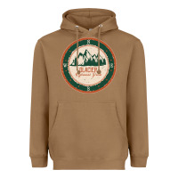 Toasted Coconut Glacier National Park Heavyweight Hoodie - minhPixels