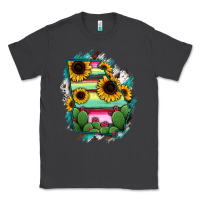 Smoke Georgia Map Sunflower Cactus Serape Classic Tee - RanaPortraitStore