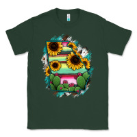 Sports Green Georgia Map Sunflower Cactus Serape Classic Tee - RanaPortraitStore