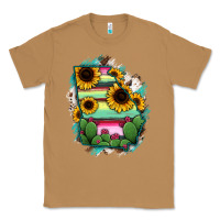 Toasted Coconut Georgia Map Sunflower Cactus Serape Classic Tee - RanaPortraitStore