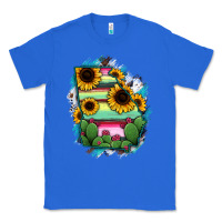 True Royal Georgia Map Sunflower Cactus Serape Classic Tee - RanaPortraitStore
