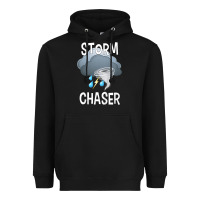 Black Kids Storm Chaser Boys Storm Hunter Tornado Gift Heavyweight Hoodie - minhPixels