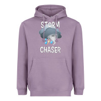 Lavender Kids Storm Chaser Boys Storm Hunter Tornado Gift Heavyweight Hoodie - minhPixels