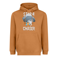 Meerkat Kids Storm Chaser Boys Storm Hunter Tornado Gift Heavyweight Hoodie - minhPixels