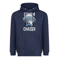 Navy Kids Storm Chaser Boys Storm Hunter Tornado Gift Heavyweight Hoodie - minhPixels
