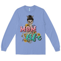 Mom Life With Skull Mother's Day Long Sleeve Tee | Teevron