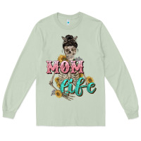 Matcha Mom life with skull Mother's Day Long Sleeve Tee - CowGirlArtShop