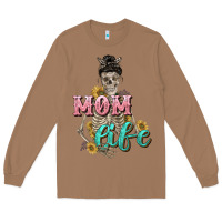 Toasted Coconut Mom life with skull Mother's Day Long Sleeve Tee - CowGirlArtShop