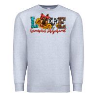 Heather Grey love german shepherd Premium Sweatshirt - Artiststas
