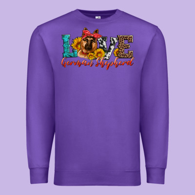 Love German Shepherd Premium Sweatshirt Designed By Artiststas