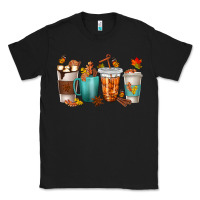 Black Thankful Coffee Cups Classic Tee - texasbilliewilder
