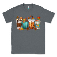 Charcoal Heather Thankful Coffee Cups Classic Tee - texasbilliewilder