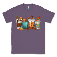 Lavender Thankful Coffee Cups Classic Tee - texasbilliewilder