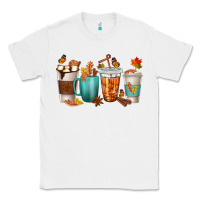 White Thankful Coffee Cups Classic Tee - texasbilliewilder