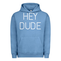 Pigment Pebble Blue Hey Dude Tee Womens Mens Gift Urban Hoodie - minhPixels