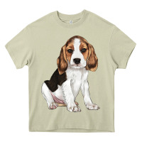Mossy beagle puppy Heavy Core Tee - LillyAllenDesigns