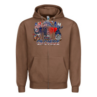 Chestnut amerikan gnomies Zipper Hoodie - SublimationCraftShop