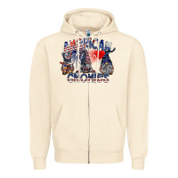 Sandshell amerikan gnomies Zipper Hoodie - SublimationCraftShop