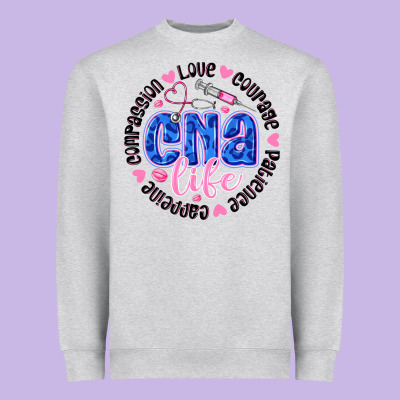 Cna Life Heavyweight Sweatshirt Designed By Cowhidedigitalart