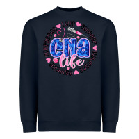 Navy CNA Life Heavyweight Sweatshirt - CowhideDigitalArt