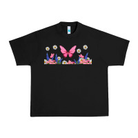 Black butterflies and flowers Urban Heavy Tee - TumblerDesignByShophia