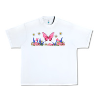 White butterflies and flowers Urban Heavy Tee - TumblerDesignByShophia
