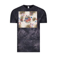 Cloud Black usa land of the free because of the brave Vintage Tee - TumblerDesignByShophia