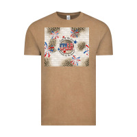 Vintage Coffee usa land of the free because of the brave Vintage Tee - TumblerDesignByShophia