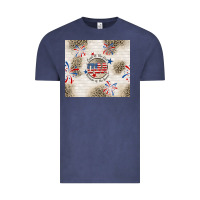 Vintage Denim usa land of the free because of the brave Vintage Tee - TumblerDesignByShophia