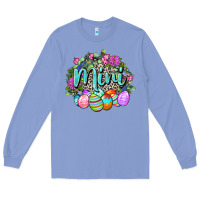 Colony Blue Easter Mini Happy Easter Day Long Sleeve Tee - CowGirlArtShop