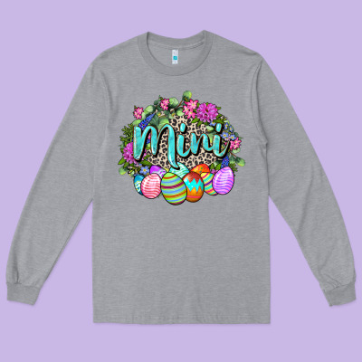 Easter Mini Happy Easter Day Long Sleeve Tee Designed By Cowgirlartshop