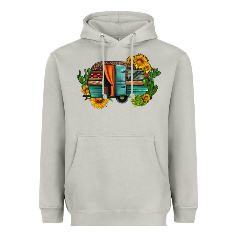 Caravan Sunflowers And Cactus Heavyweight Hoodie by Artiststas | Teevron