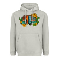 Moon Dust caravan sunflowers and cactus Heavyweight Hoodie - Artiststas