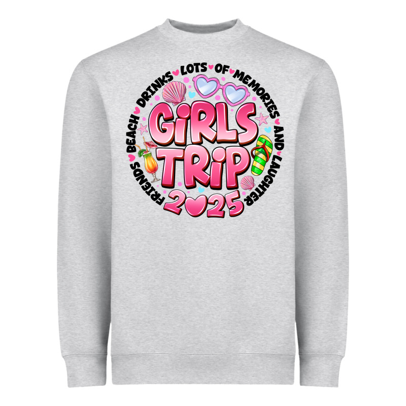 Grils Trip 2025 Heavyweight Sweatshirt by CowhideDigitalArt | Teevron