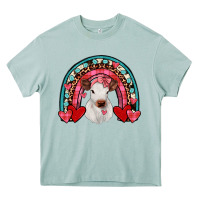Valentines Heifer Rainbow Heavy Core Tee | Teevron