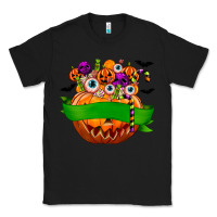 Black Personalized Boy Halloween Candy Classic Tee - texasbilliewilder