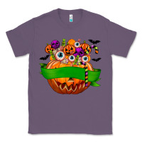 Lavender Personalized Boy Halloween Candy Classic Tee - texasbilliewilder