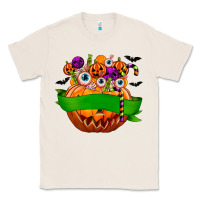 Natural Personalized Boy Halloween Candy Classic Tee - texasbilliewilder