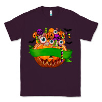 Plum Personalized Boy Halloween Candy Classic Tee - texasbilliewilder