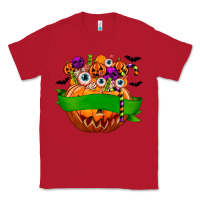 Red Personalized Boy Halloween Candy Classic Tee - texasbilliewilder