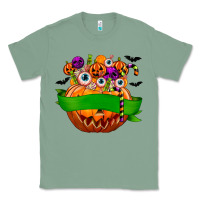 Sage Personalized Boy Halloween Candy Classic Tee - texasbilliewilder
