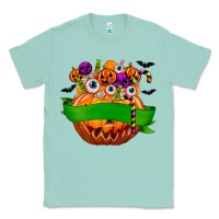 Seafoam Personalized Boy Halloween Candy Classic Tee - texasbilliewilder