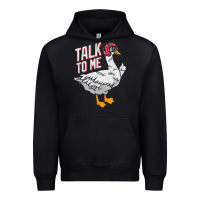 Black Talk To Me- Funny Goose Tee- Funny Goose Gifts Premium Urban Hoodie - minhPixels