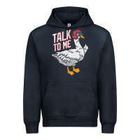 Navy Talk To Me- Funny Goose Tee- Funny Goose Gifts Premium Urban Hoodie - minhPixels