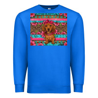 True Royal dachshund puppy floral Premium Sweatshirt - Artiststas