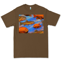 Cacao California Golden Trout Garibaldi Fish Background Premium Tee - Bettercallsaul