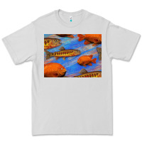 Dove Grey California Golden Trout Garibaldi Fish Background Premium Tee - Bettercallsaul