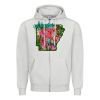 Dove Grey arkansas Zipper Hoodie - SublimationCraftShop