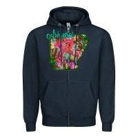 Navy arkansas Zipper Hoodie - SublimationCraftShop