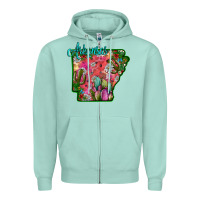 Seafoam arkansas Zipper Hoodie - SublimationCraftShop